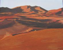 Sahara 2017 acryl met saharazand op doek 40x50cm